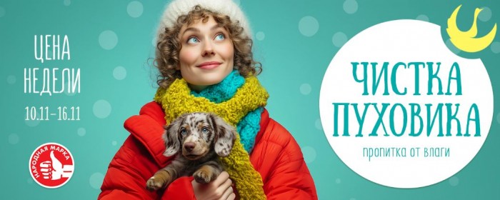 Акции Диана "Цена недели" на чистку пуховика ноябрь 2025